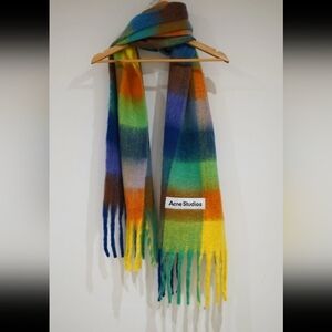 Acne Colorful Wool Scarf